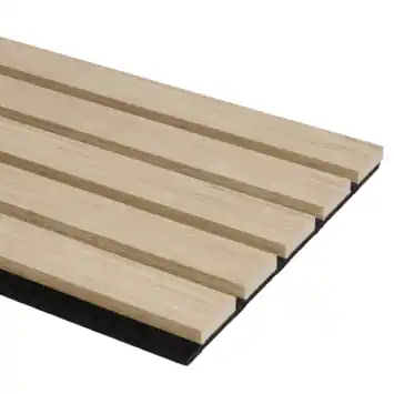 Kleurstaal lattenwand Decowall Advanced natuur eiken 25x30cm