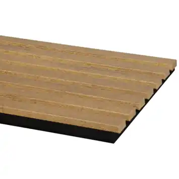 Kleurstaal lattenwand Decowall Acoustic brons eiken 25x30cm