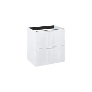 Atlantic wastafelonderkast Raff wit ribbelfront 60 x 45,2 x 63,5 cm