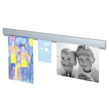 Artiteq Info Rail ophangsysteem 1 meter geborsteld aluminium