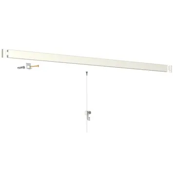 Artiteq Click Rail schilderij ophangsysteem compleet 6 meter créme-wit RAL 9010