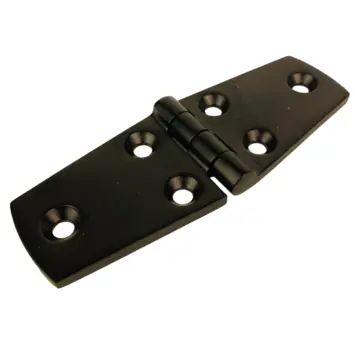 Scharnier 76x38x4mm RVS Zwart