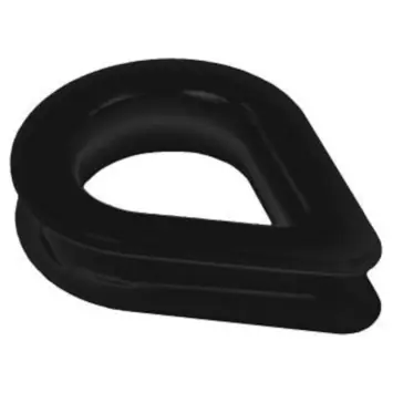 Kous 6mm RVS Zwart