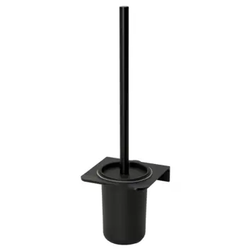Haceka toiletborstelhouder set Redefine hangend aluminium mat zwart
