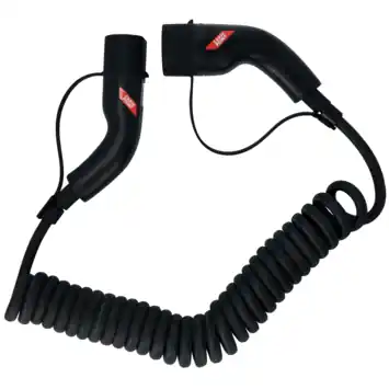 Carpoint Spiraal Laadkabel Elektrische Auto Type2>2 32A 3ph 6 meter