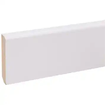 Hoge plint kwartrond wit 1,2 x 5,5