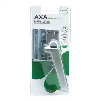AXA raamsluiting met drukknop rechts aluminium buitendraaiend