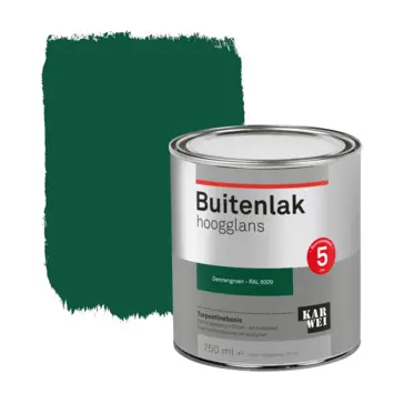 Karwei buitenlak hoogglans dennen groen 750 ml