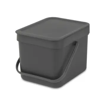 Brabantia afvalemmer Sort & Go 6l grijs