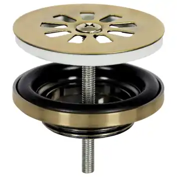 Differnz fonteinafvoerplug mat goud