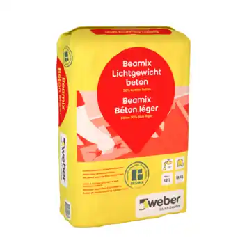 Weber Beamix lichtgewicht betonmortel grijs 18 kg