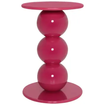 Bijzettafel Theo-Bert Pot roze hout ø 33 cm
