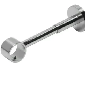 Verstelbare steun 7-15 cm voor 28 mm gordijnroede RVS kleur 2 stuks