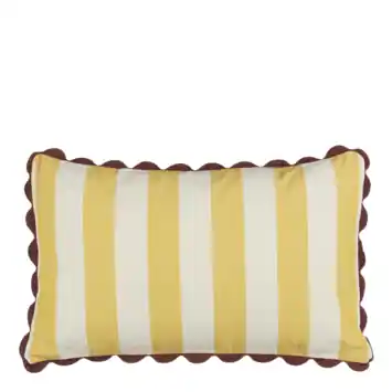Kussen streep geel - l55xb35xh10cm