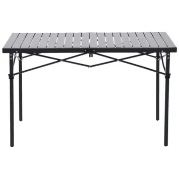 Campingtafel inklapbaar zwart/grijs 117,5 x 70 cm