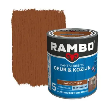 Rambo Pantserbeits Deur & Kozijn hoogglans transparant teakhout 750 ml