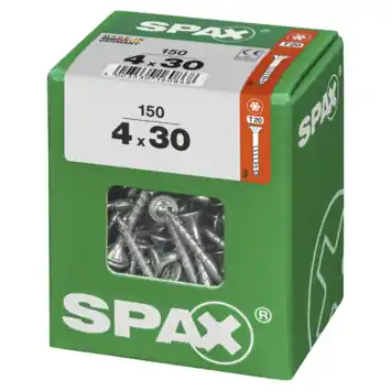 Spax schroef T-Star Plus geel 4x30 mm 150 stuks