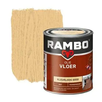 Rambo vloerolie mat transparant kleurloos 750 ml