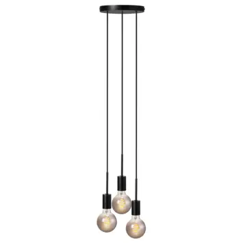 Nordlux hanglamp Paco 3-spot zwart