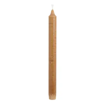 Dinerkaars stearine donker bruin 6 stuks - h24xd2,2cm