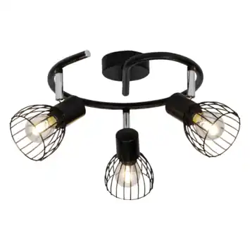 Brilliant opbouwspot Blacky 3-lichts