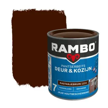 Rambo Pantserbeits Deur & Kozijn hoogglans dekkend kastanjebruin 750 ml