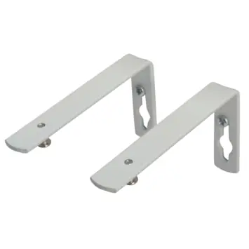 Intensions 10 cm wandsteun gordijnrail Plus wit 2 stuks