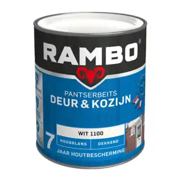 Rambo Pantserbeits Deur & Kozijn hoogglans dekkend wit 750 ml