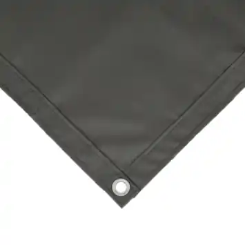 Balkonscherm doek polyester grijs ca. 90 x 500 cm