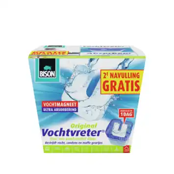 Bison vochtvreter magneet navulling 450 g (2 stuks)