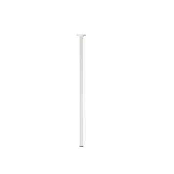 Duraline tafelpoot vierkant wit 2,5x2,5x75 cm