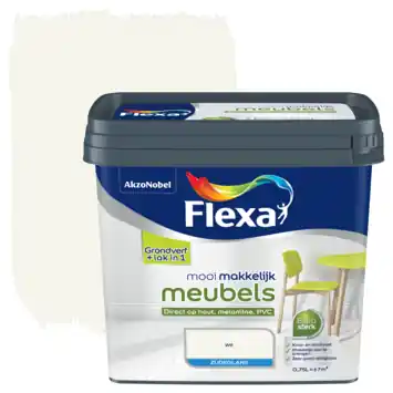 Flexa Mooi Makkelijk meubels lak zijdeglans wit 750 ml