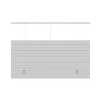 KARWEI dubbel plisségordijn lichtdoorlatend wit (kleurnr. 6001) 140x180 cm (bxh)