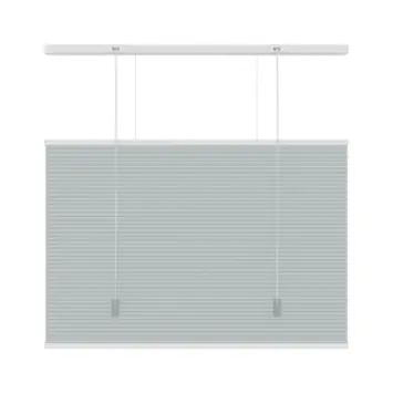 KARWEI dubbel plisségordijn lichtdoorlatend grijs (kleurnr. 6006) 100x180 cm (bxh)