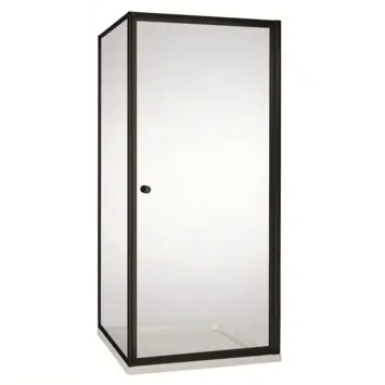 Atlantic Roan Douchewand en -deur 90x90x190cm Zwart