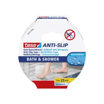 Tesa anti-slip tape douche transparant 25 mm x 5 m