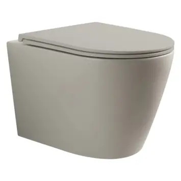 Atlantic hangend toilet Joey mat greige