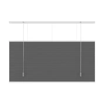 KARWEI dubbel plisségordijn verduisterend antraciet (kleurnr. 6013) 100x180 cm (bxh)