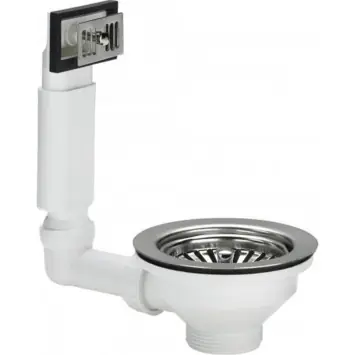 Viega korfplug voor gootsteen met overloop 90 mm