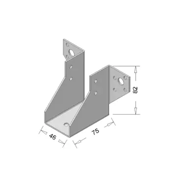 Waelbers raveeldrager zwaar 46 x 82 mm verzinkt