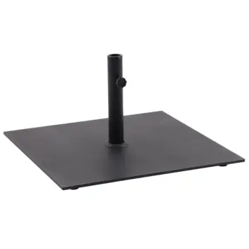 Handson parasolvoet zwart vierkant metaal 66,5 x 66,5 cm