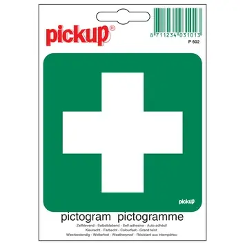 Pickup pictogram EHBO post 10x10 cm