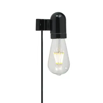 KARWEI Wandlamp Nanna zwart 7,5x7,5x6 cm