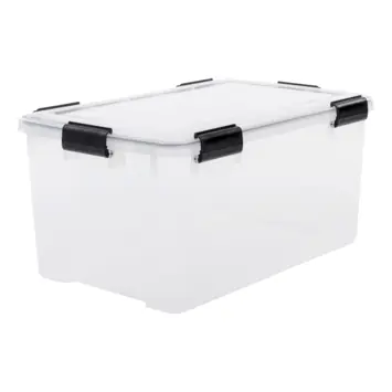 Iris opbergbox luchtdicht kunststof transparant 50 L