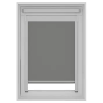 KARWEI dakraam rolgordijn verduisterend grijs (kleurnr. 7004) t.b.v. VELUX® dakraam CK02