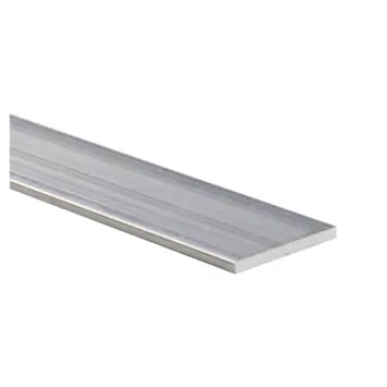 Profiel plat aluminium brut 10x2x2000mm
