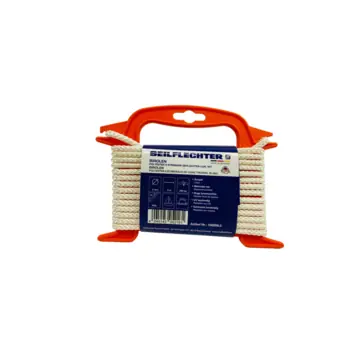 BIROLEN LIJN 6MM 8ST GEVL.POLY WIT 5MTR