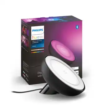 Philips Hue tafellamp Bloom zwart - wit en gekleurd licht 7W