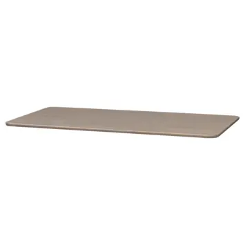 WOOOD tafelblad Tablo afgerond camel 24 mm 160x90 cm