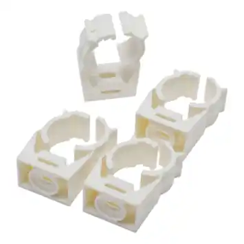Sanivesk Zadel + Klikbevestiging 25mm Wit (WICU 22mm) 4 stuks